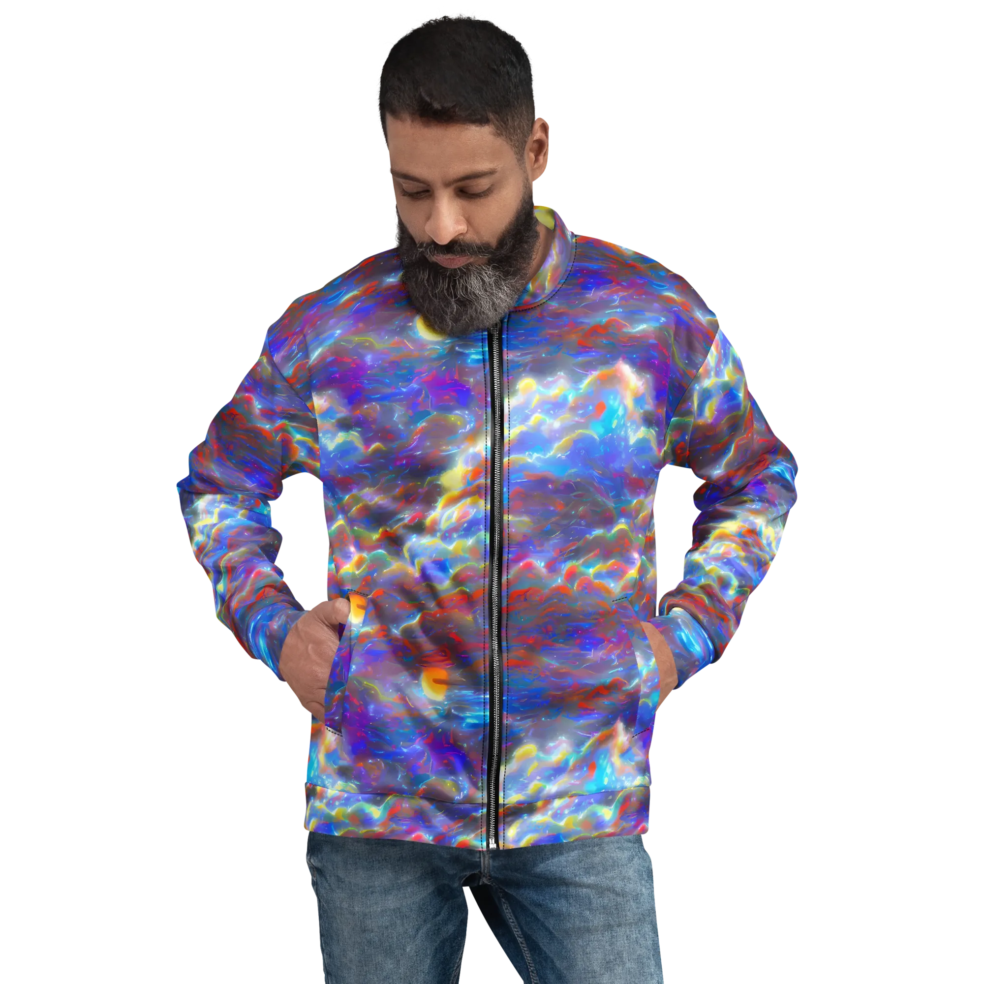 Orion Ripple on Bomber Jacket — Front