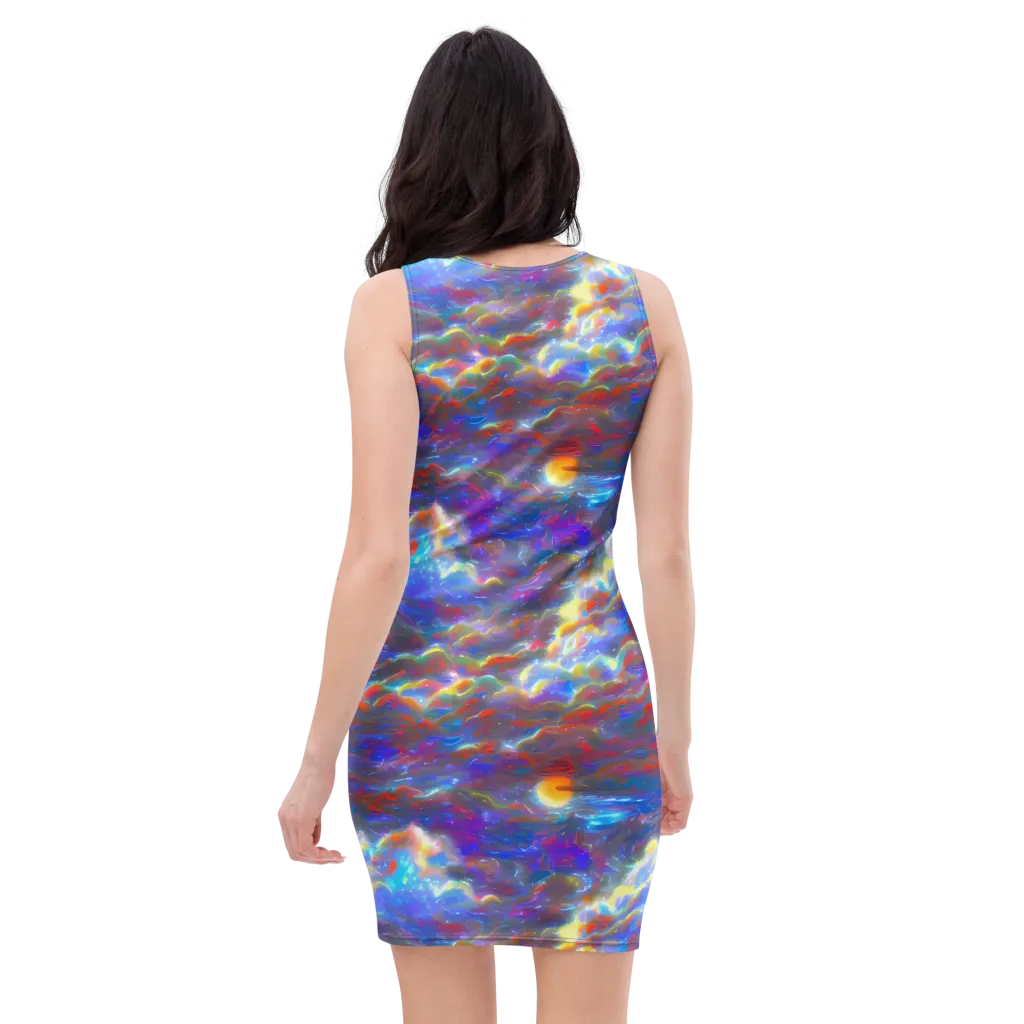 Orion Ripple on Bodycon Dress — Back