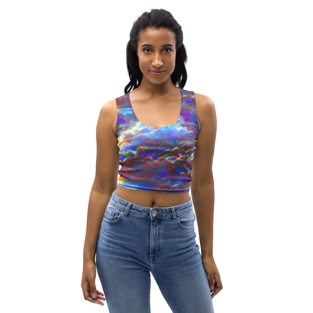 Orion Ripple on Crop Top — Front