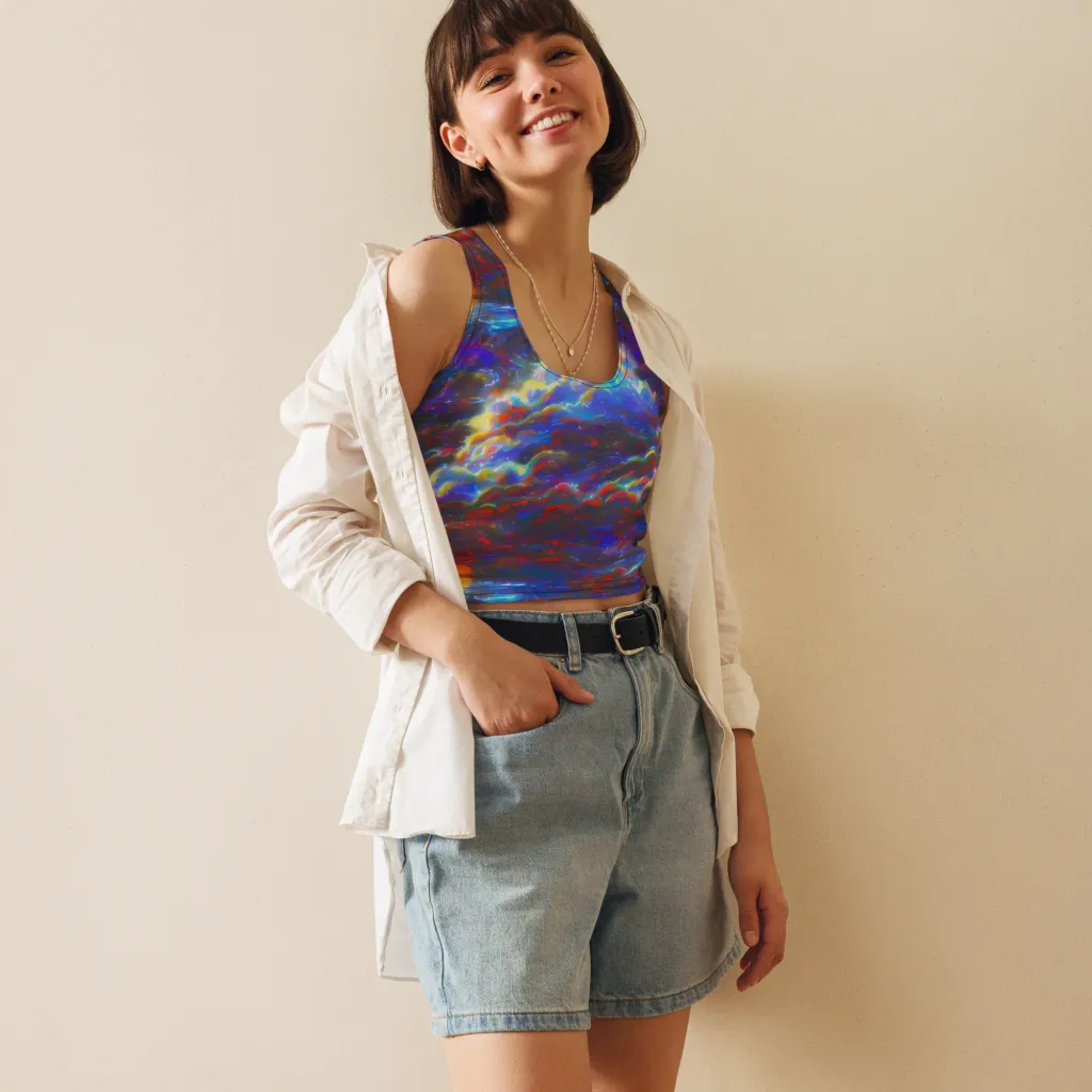 Orion Ripple on Crop Top — Front