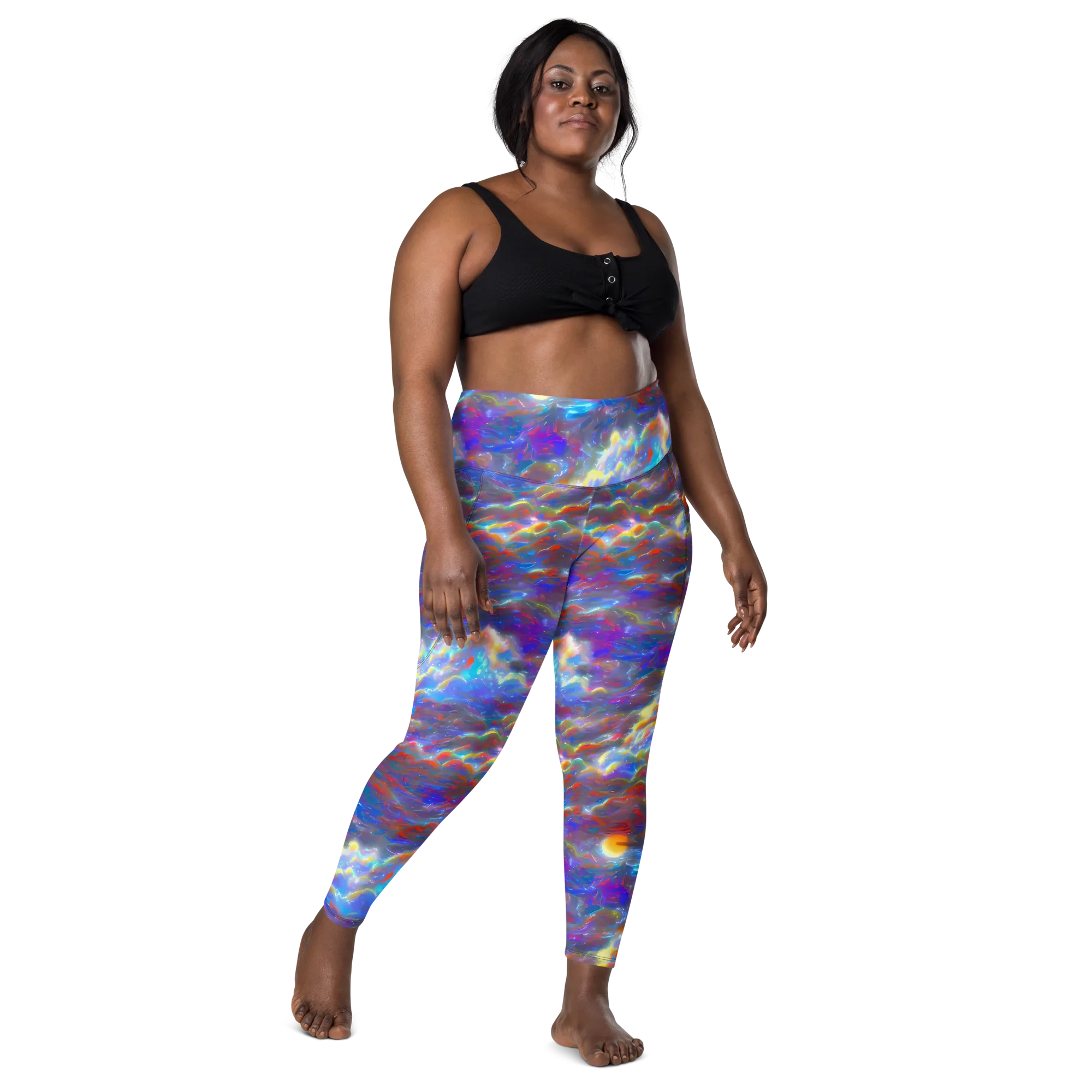Orion Ripple on Leggings with Pockets — Front