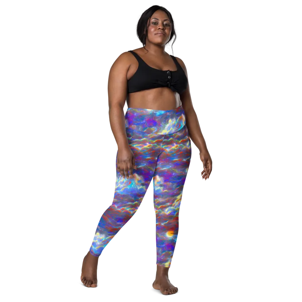 Orion Ripple on Leggings with Pockets — Front