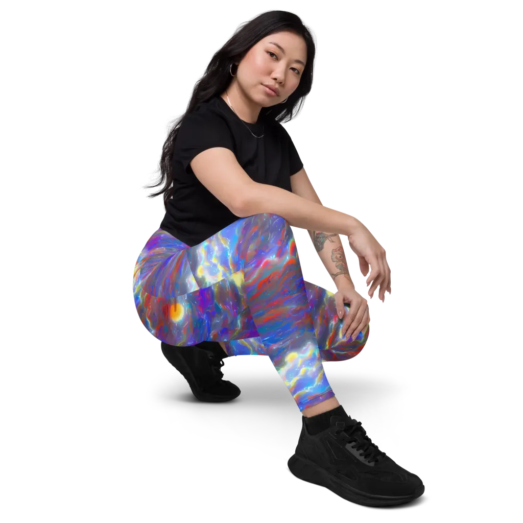 Orion Ripple on Leggings with Pockets — Right Front