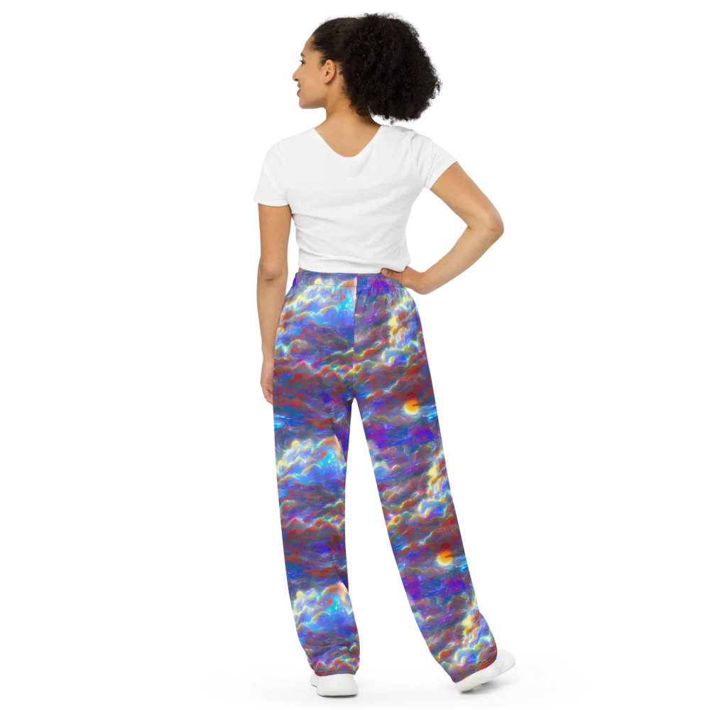 Orion Ripple on Wide-Leg Pants — Back