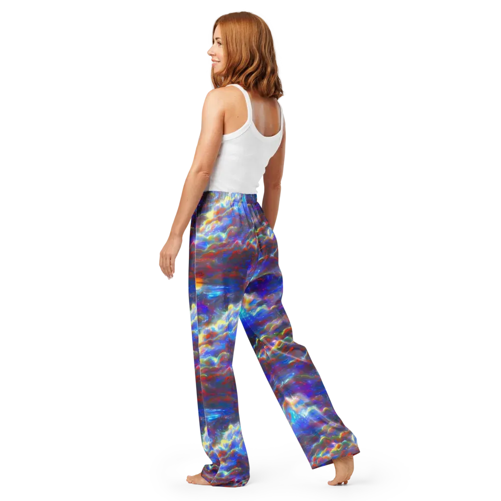 Orion Ripple on Women's Pajama Pants — Back