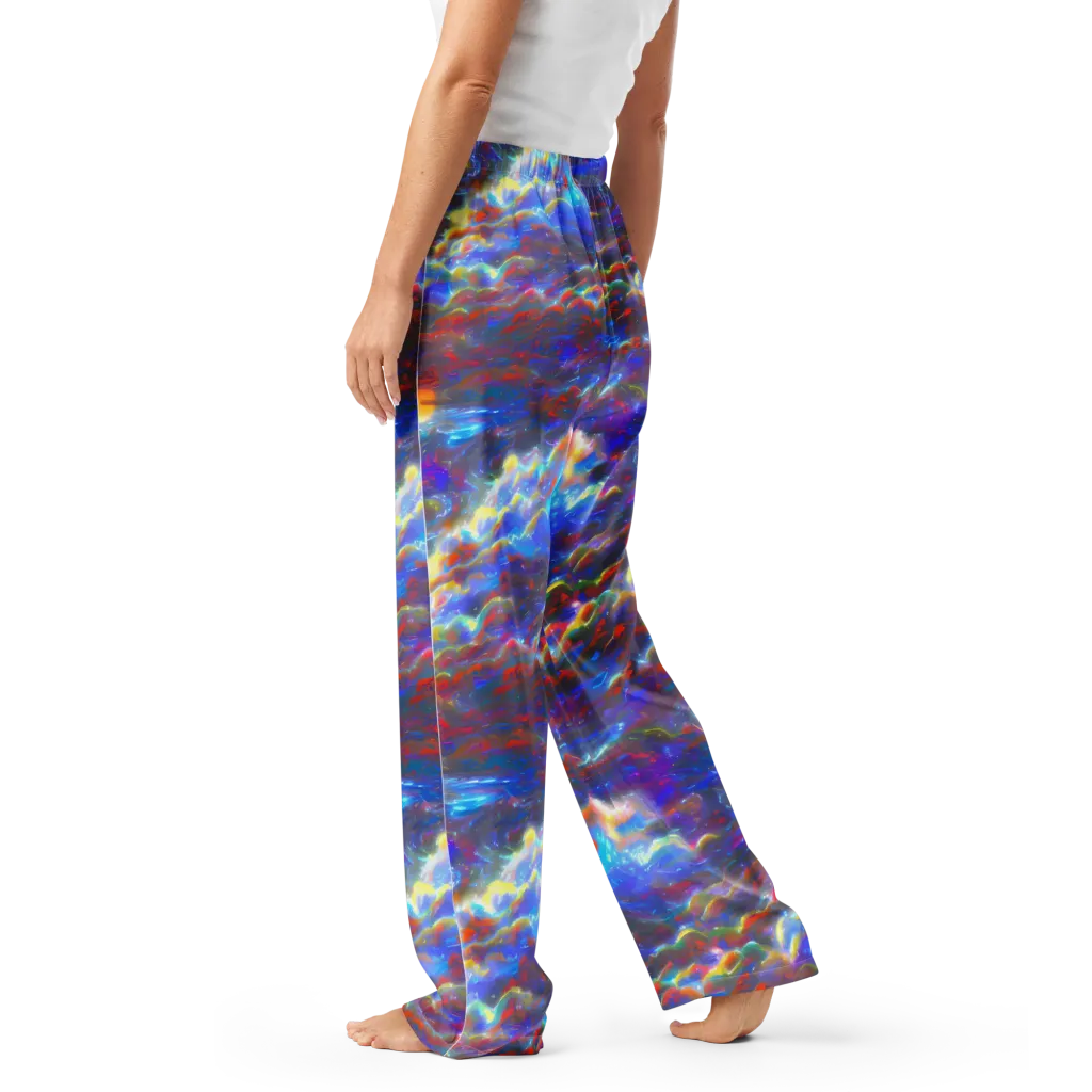 Orion Ripple on Women's Pajama Pants — Left