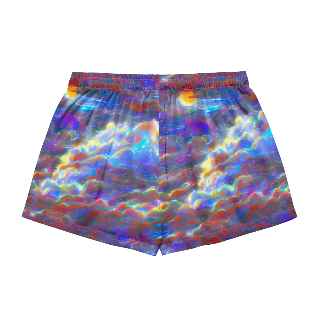 Orion Ripple on Women's Pajama Shorts — Back