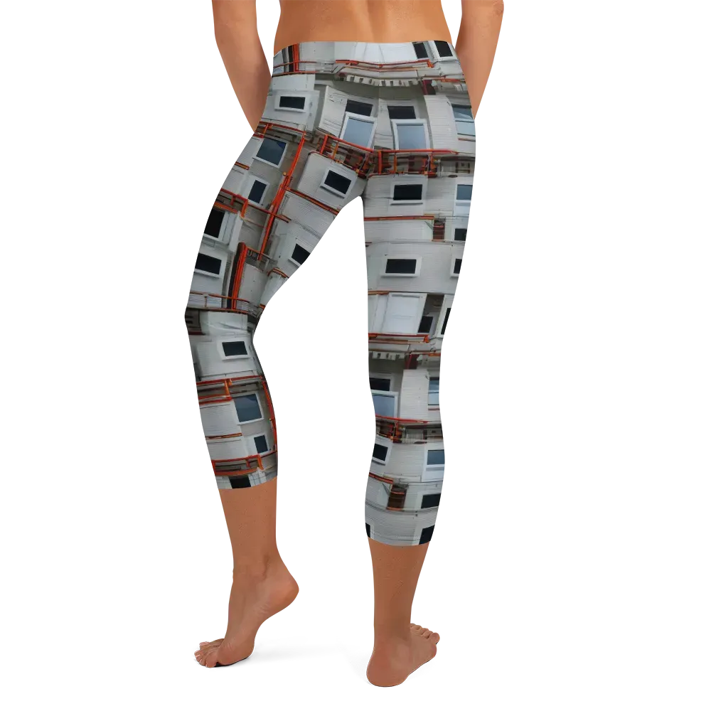 Industrial Reverie on Capri Leggings — Back