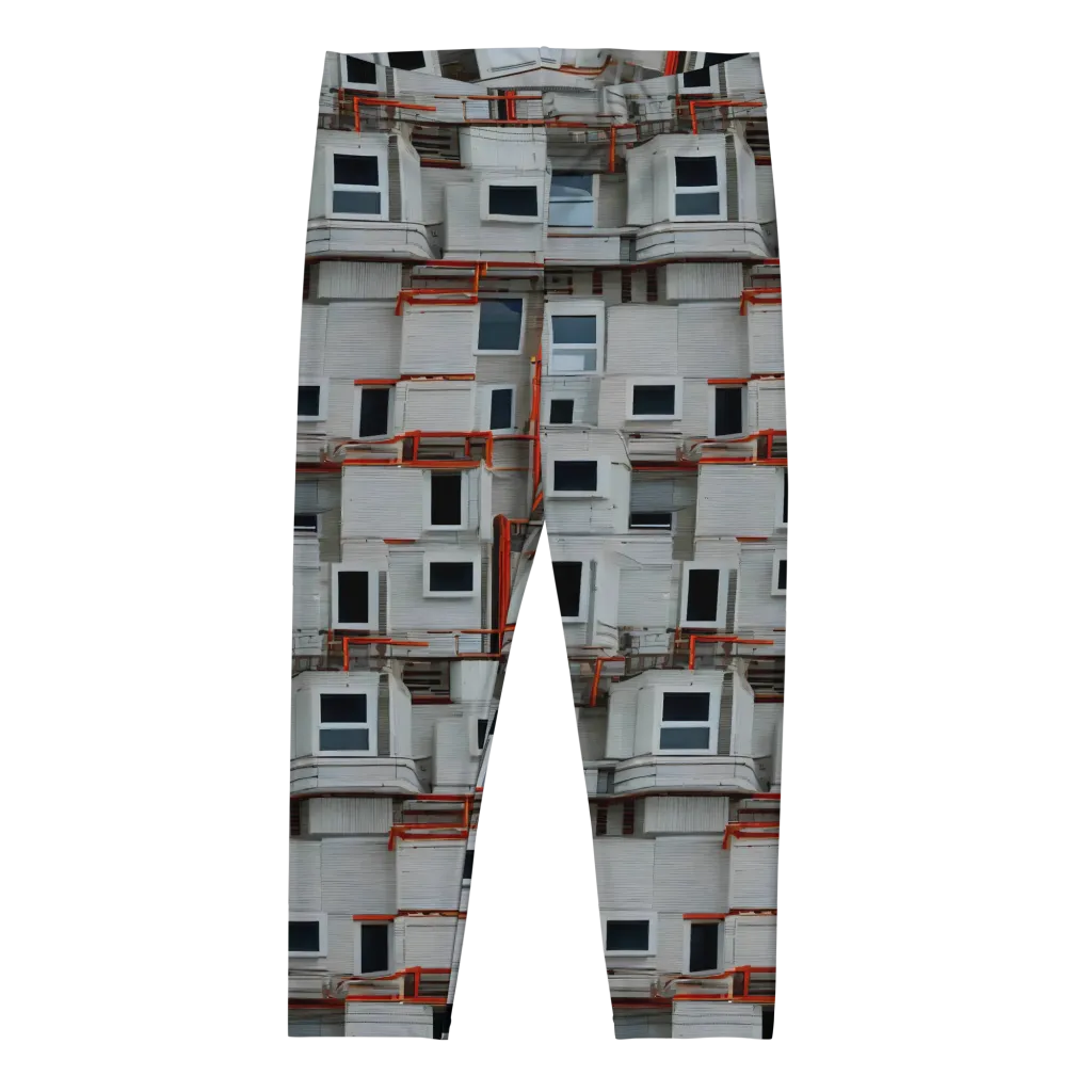 Industrial Reverie on Capri Leggings — Front