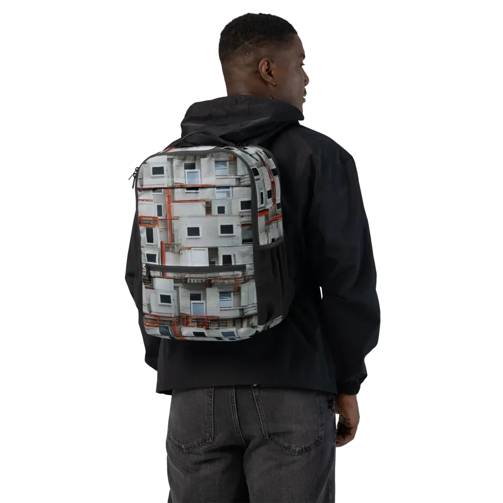 Industrial Reverie on Utility Backpack — Back