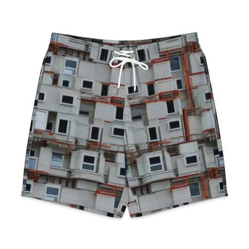 Industrial Reverie on a Men's Board Shorts