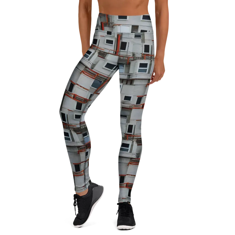 Industrial Reverie on Yoga Leggings — Front