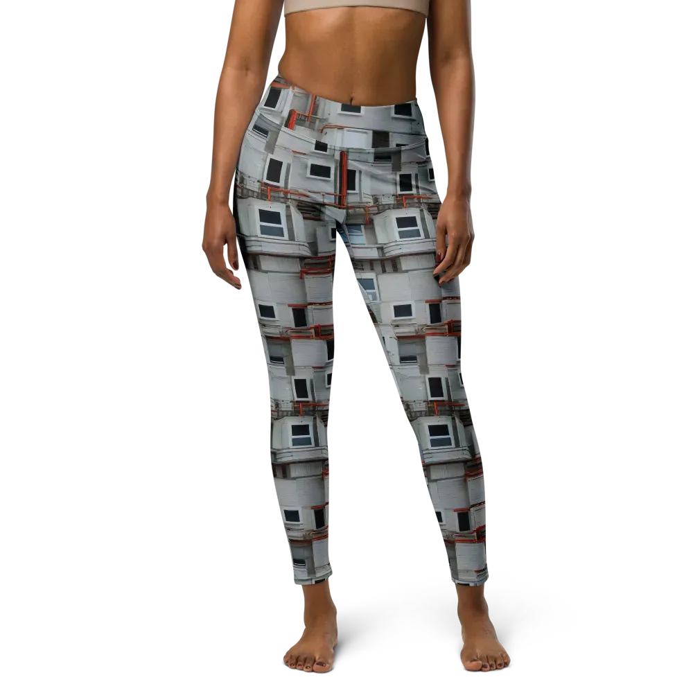 Industrial Reverie on Yoga Leggings — Front