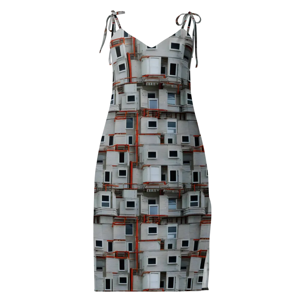 Industrial Reverie on Slip Dress — Front