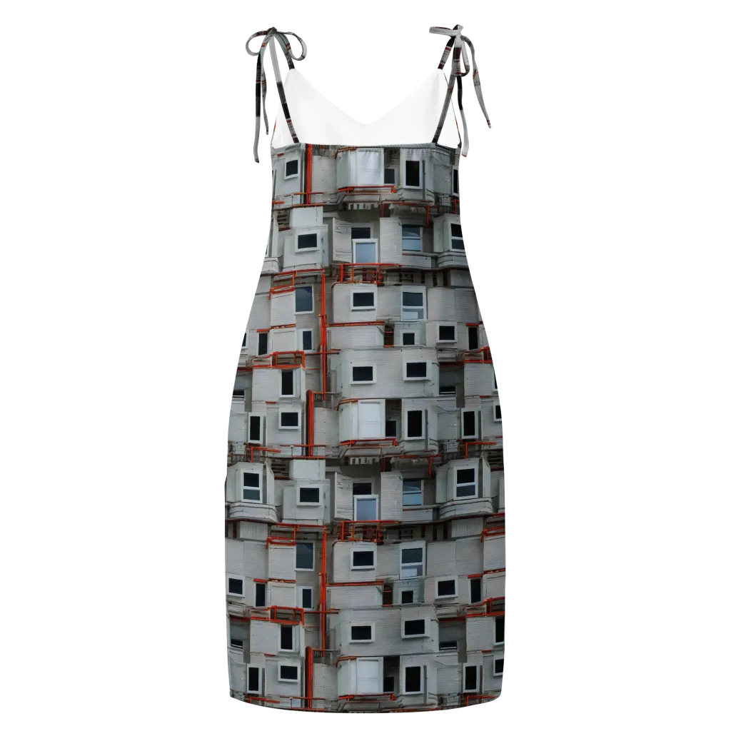 Industrial Reverie on Slip Dress — Back