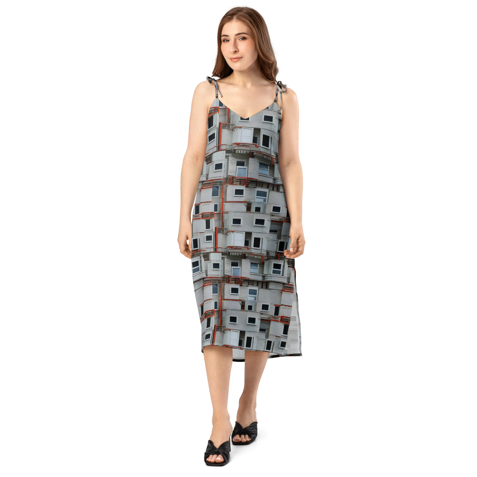 Industrial Reverie on Slip Dress — Front