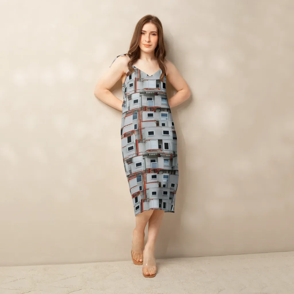 Industrial Reverie on Slip Dress — Front