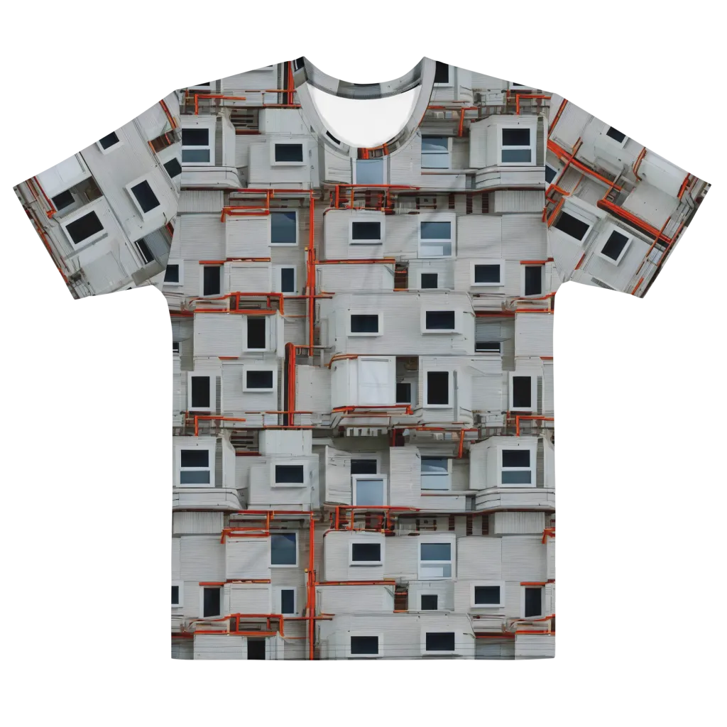 Industrial Reverie on Men's Cotton Crew Neck T-Shirt — Front