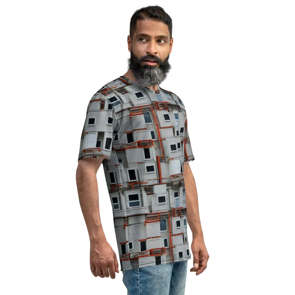 Industrial Reverie on Men's Crew Neck T-Shirt — Right