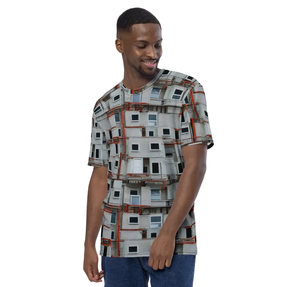 Industrial Reverie on Men's Crew Neck T-Shirt — Left