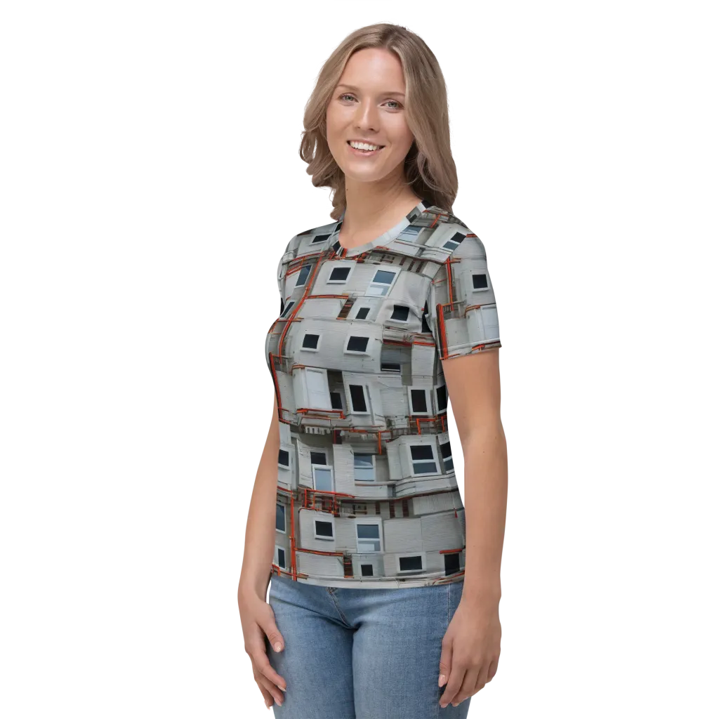 Industrial Reverie on Women's Crew Neck T-Shirt — Left