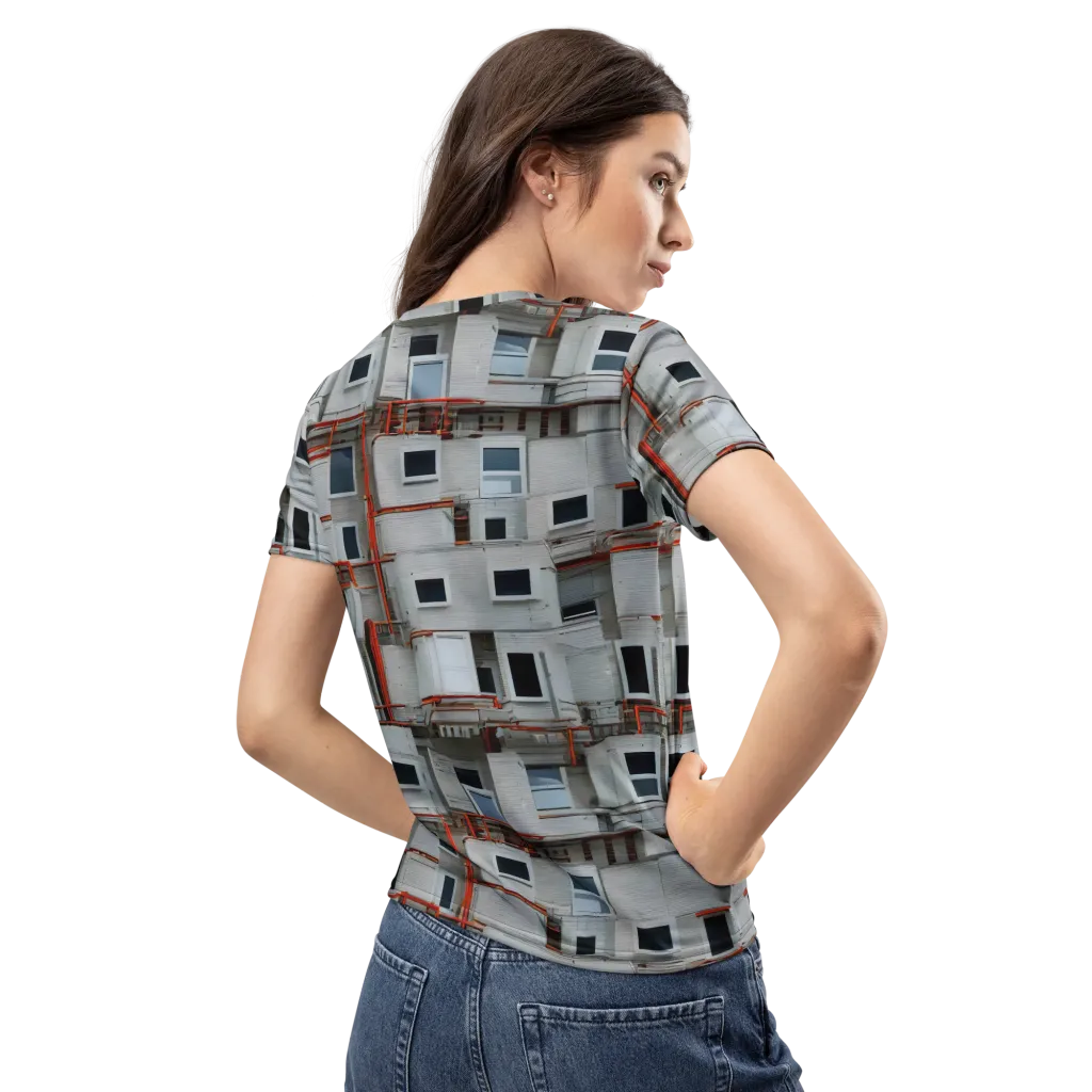 Industrial Reverie on Women's Crew Neck T-Shirt — Back