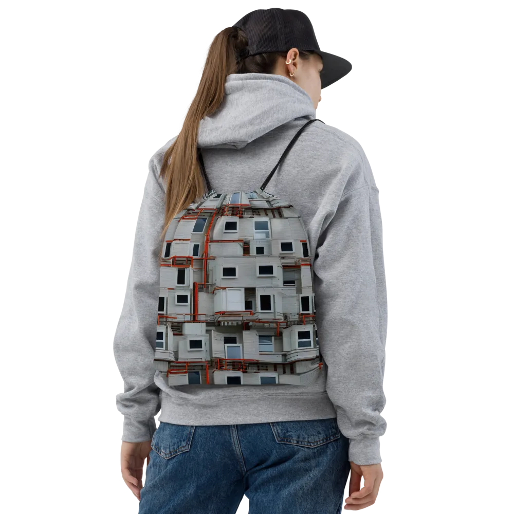 Industrial Reverie on Drawstring Bag — Front