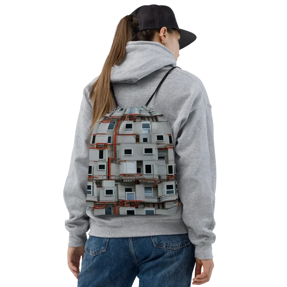 Industrial Reverie on Drawstring Bag — Front