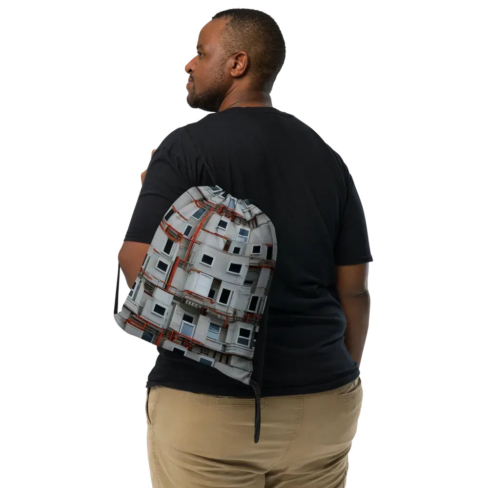 Industrial Reverie on Drawstring Bag — Front