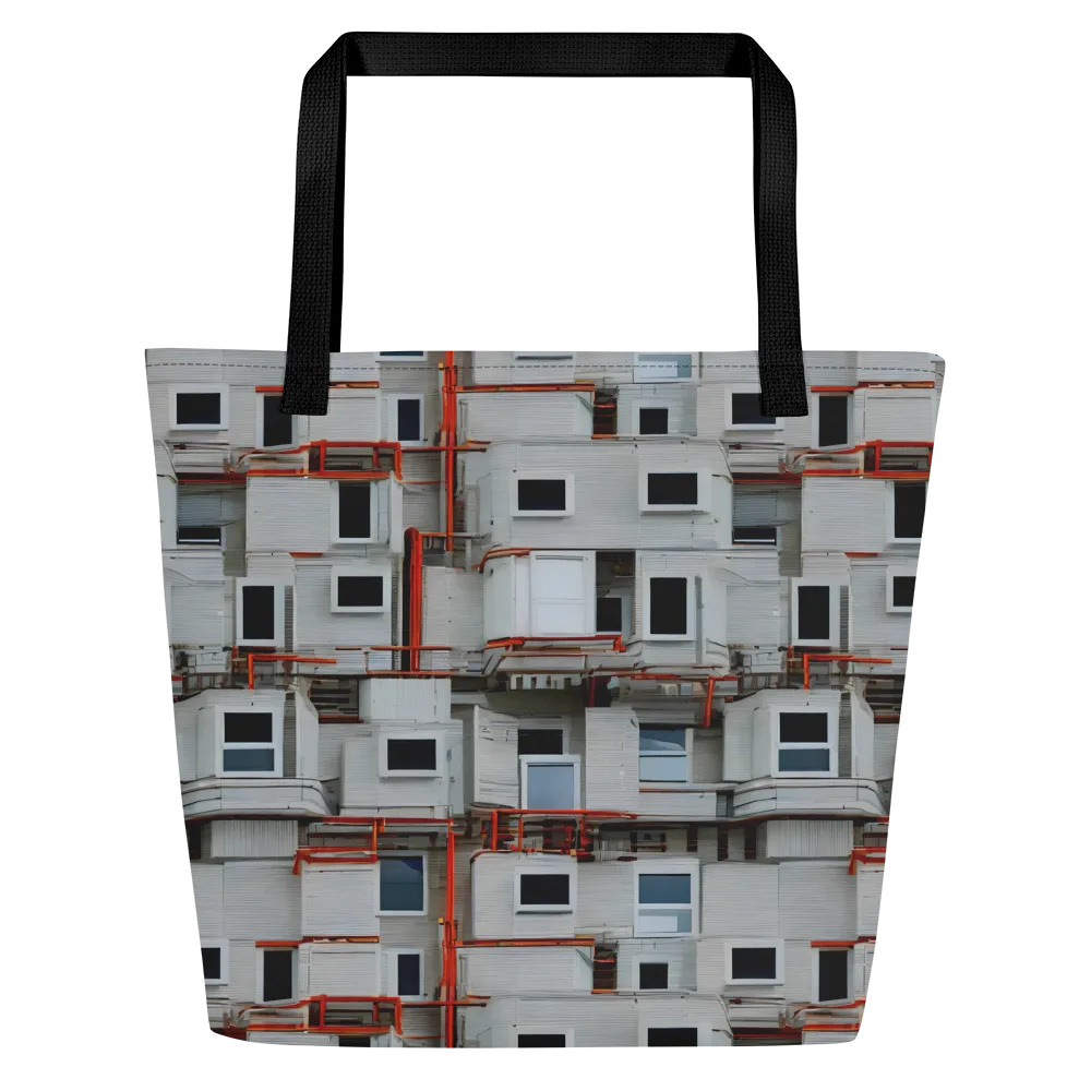 Industrial Reverie on Large Tote Bag W/ Pocket — Front