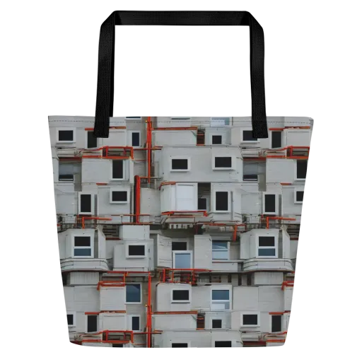 Industrial Reverie on a Large Tote Bag W/ Pocket