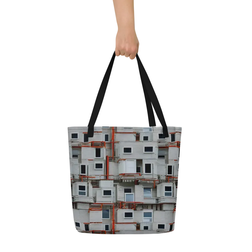 Industrial Reverie on Large Tote Bag W/ Pocket — Front
