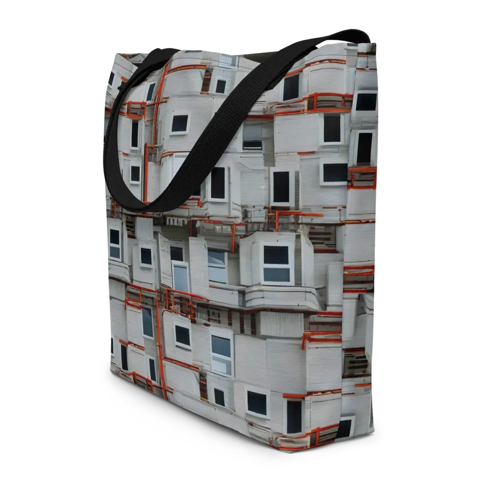 Industrial Reverie on Large Tote Bag W/ Pocket — Front
