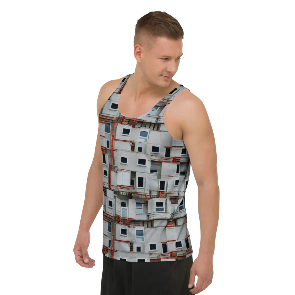 Industrial Reverie on Men's Tank Top — Left Front