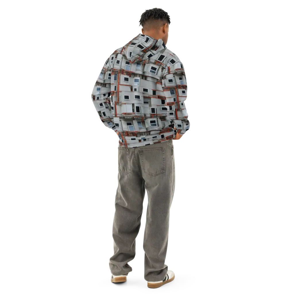 Industrial Reverie on Cotton Hoodie — Back