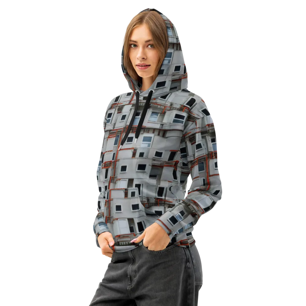 Industrial Reverie on Cotton Hoodie — Left Front