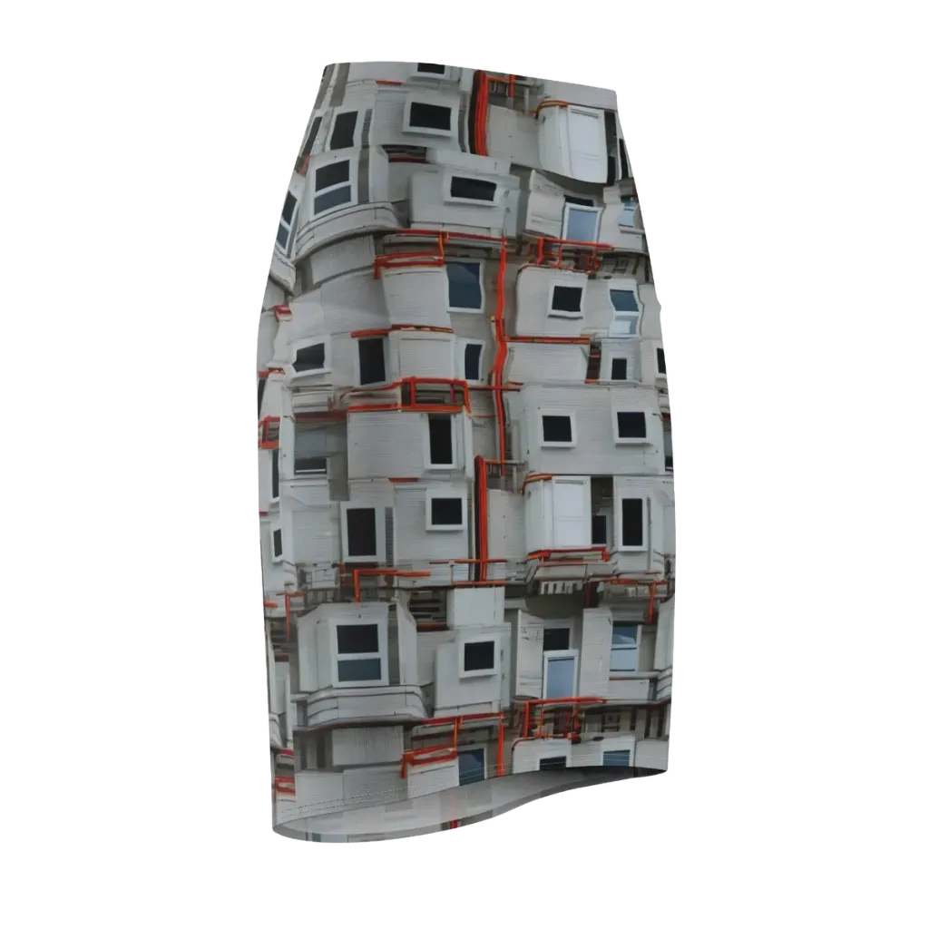 Industrial Reverie on Pencil Skirt — Front Side