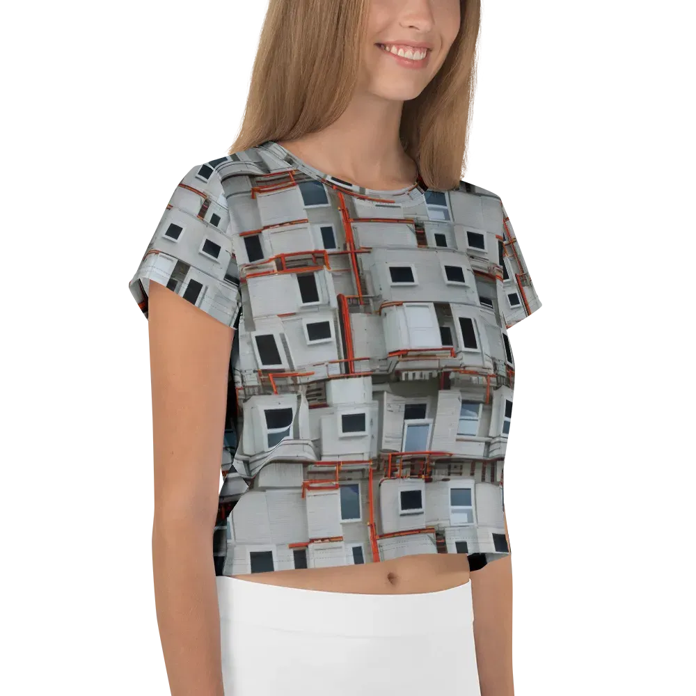 Industrial Reverie on Crop Tee — Right