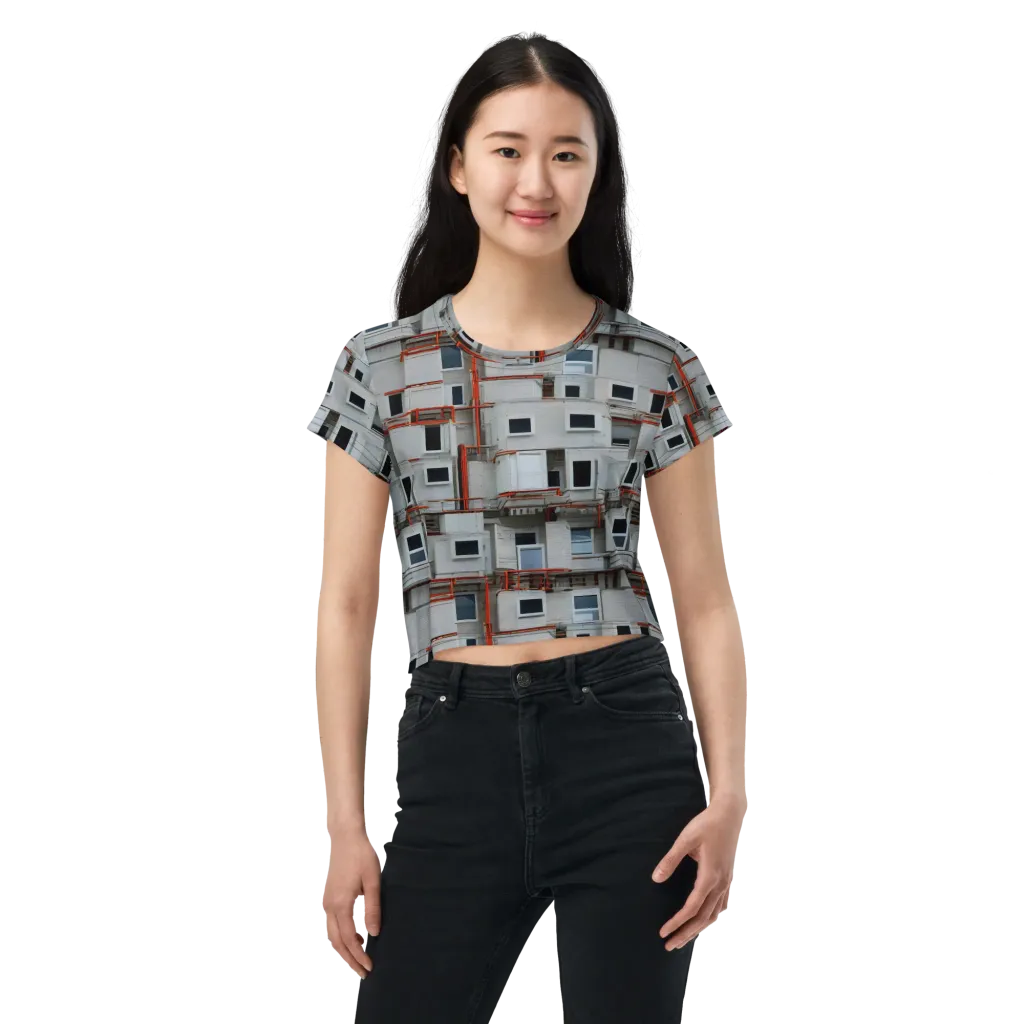 Industrial Reverie on Crop Tee — Front
