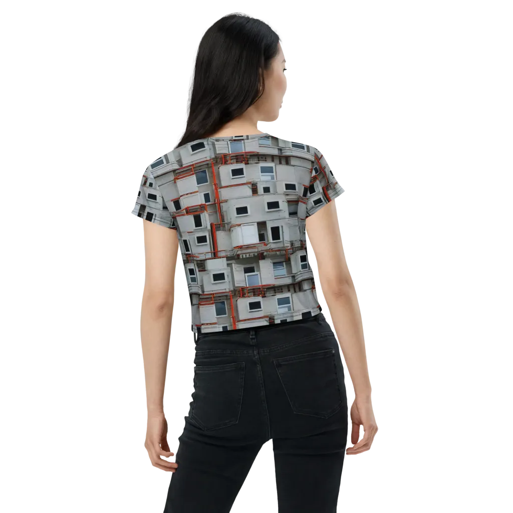 Industrial Reverie on Crop Tee — Back