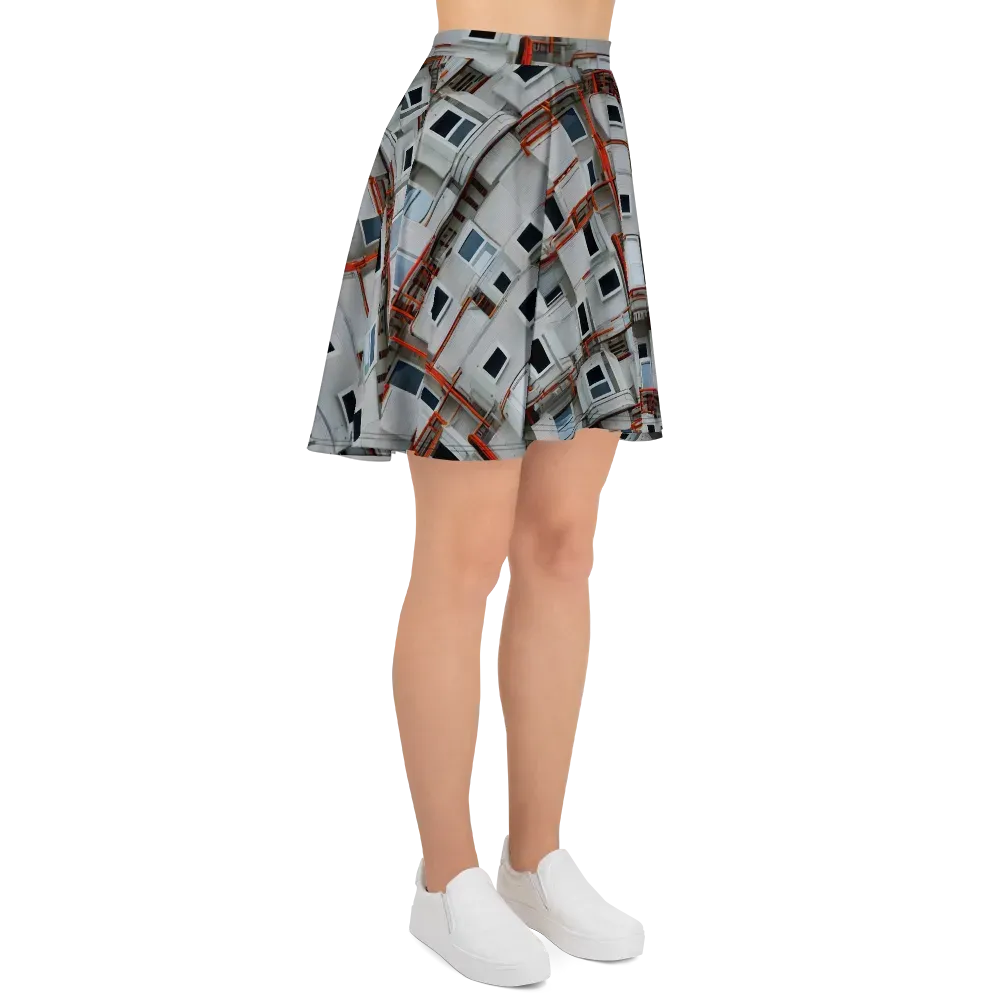 Industrial Reverie on Skater Skirt — Right