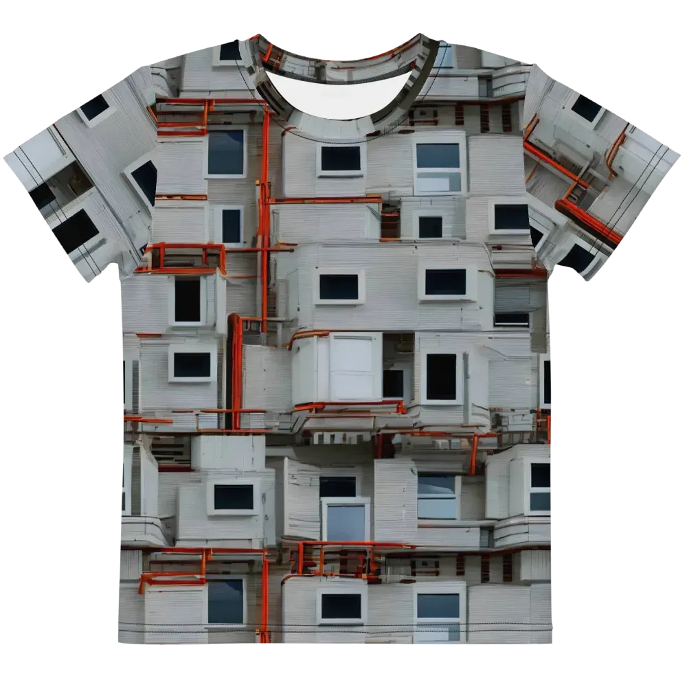 Industrial Reverie on Kids Crew Neck T-Shirt — Front
