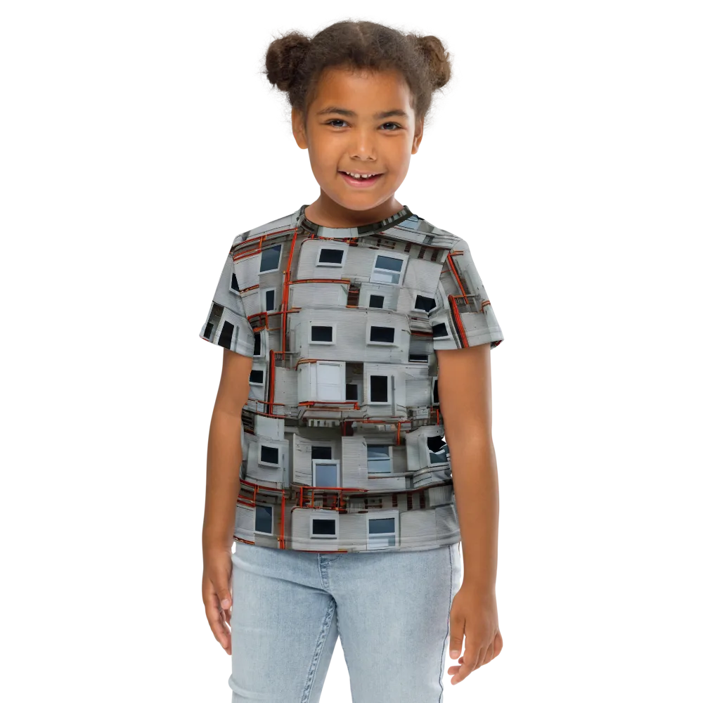 Industrial Reverie on Kids Crew Neck T-Shirt — Front