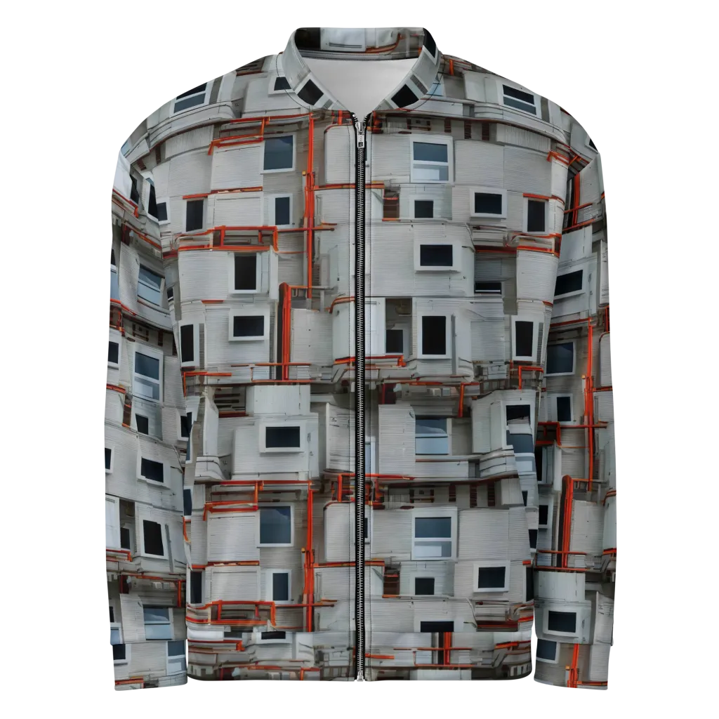 Industrial Reverie on Bomber Jacket — Front