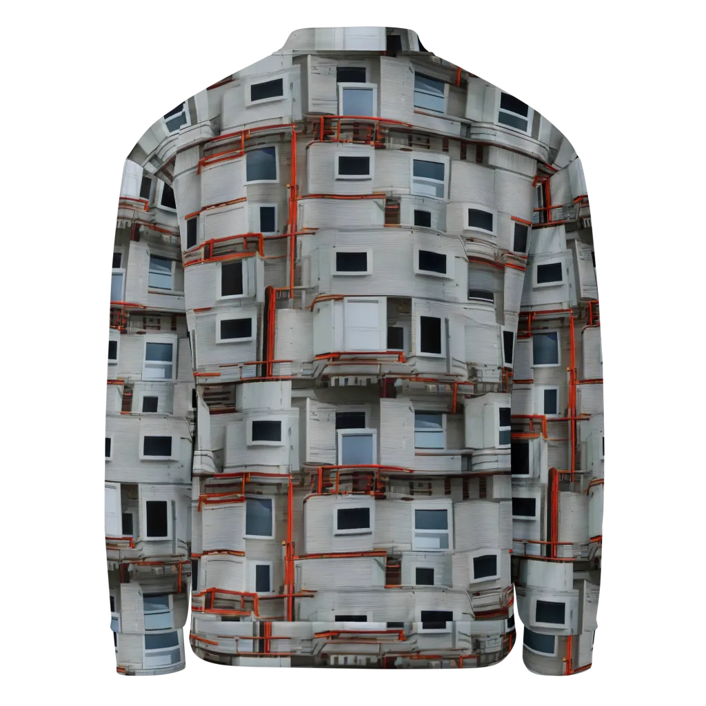 Industrial Reverie on Bomber Jacket — Back
