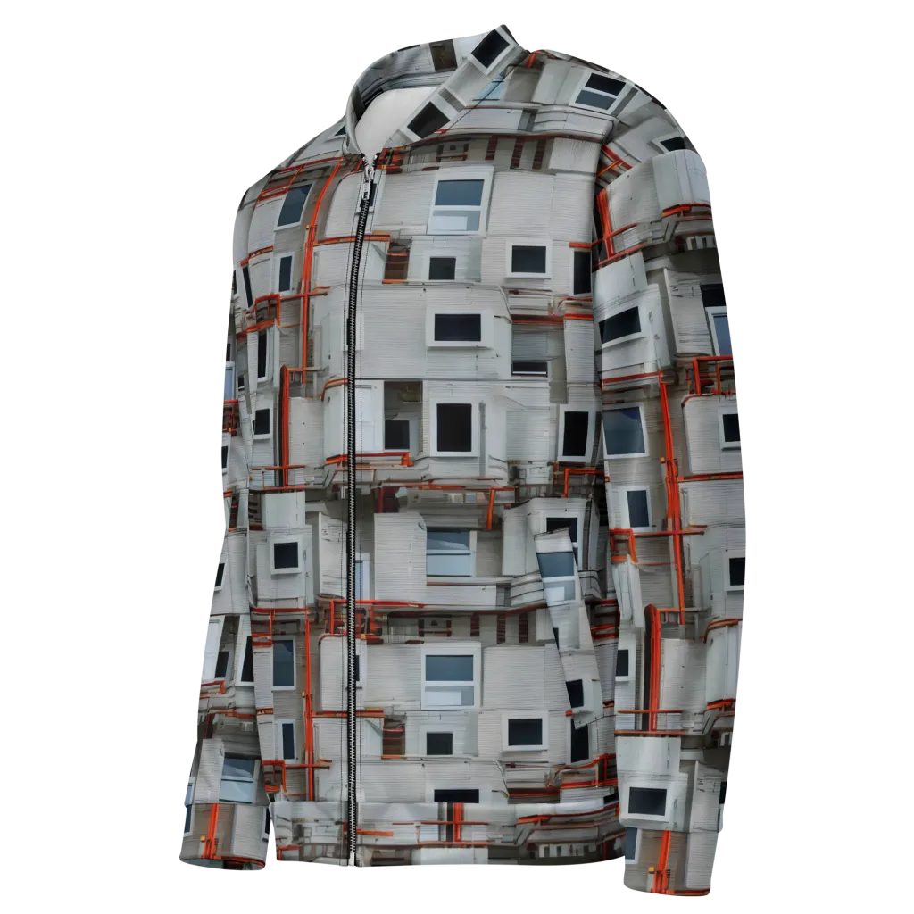 Industrial Reverie on Bomber Jacket — Left Front