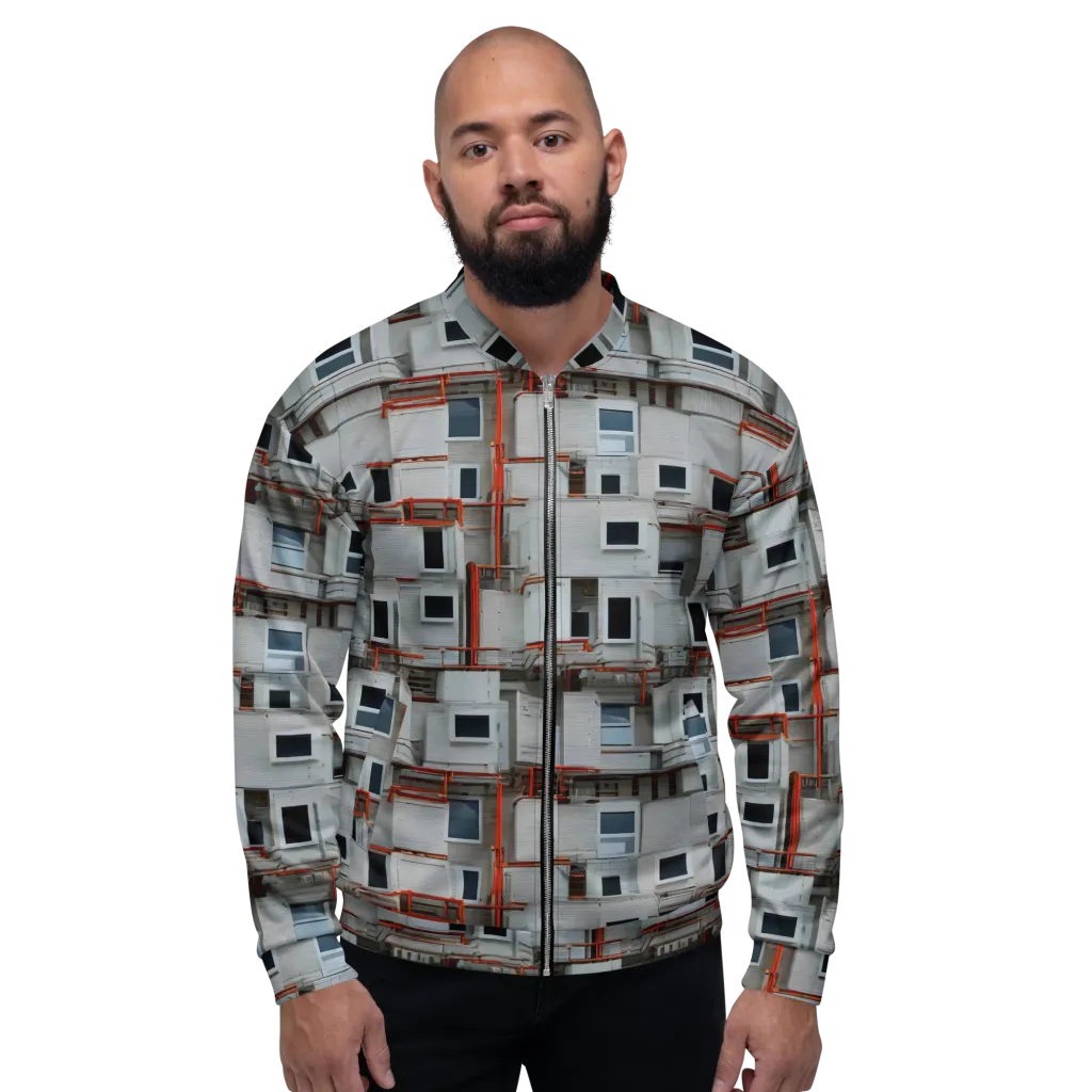 Industrial Reverie on Bomber Jacket — Front