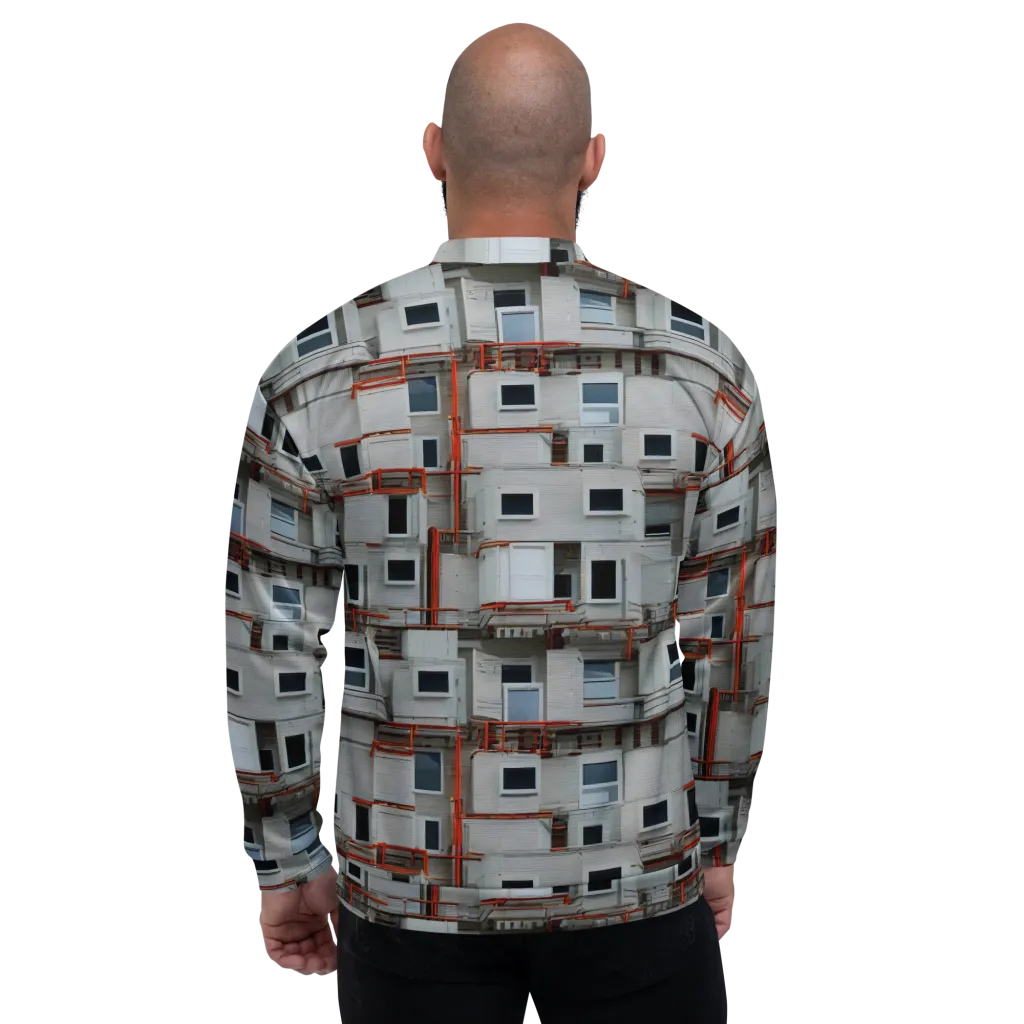 Industrial Reverie on Bomber Jacket — Back
