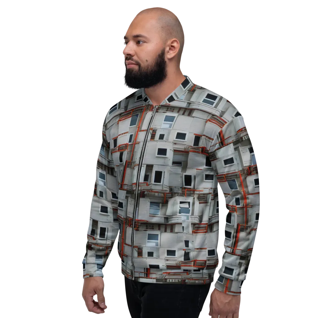 Industrial Reverie on Bomber Jacket — Left