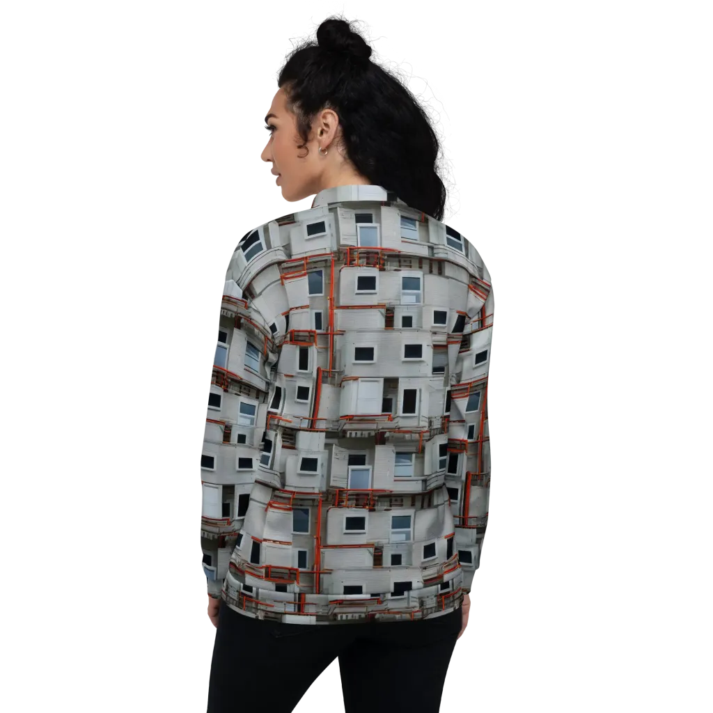 Industrial Reverie on Bomber Jacket — Back